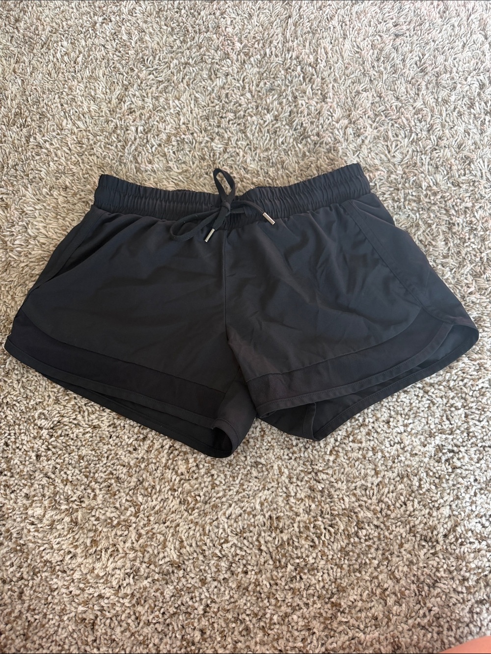 Women’s Black Drawstring Active Shorts